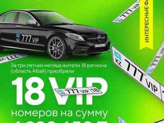 Жители Абайской области приобретают VIP- номера на миллионы тенге