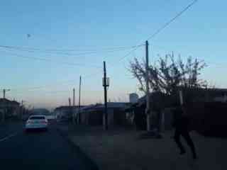 Погоня полицейских за вооруженным мужчиной попала на видео в Семее