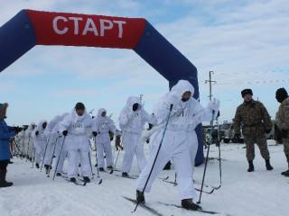 Лыжный забег среди военнослужщих Абайского гарнизона