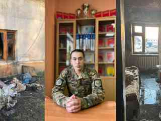 Проявивший мужество при пожаре семейчанин, проходит службу в Национальной гвардии