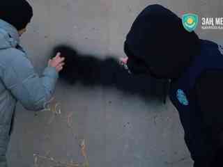 В Семее прошёл рейд против наркограффити