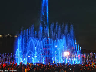 Открытие нового фонтана на Центральной площади Семея