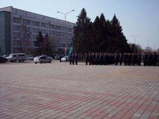 Торжественное принятие присяги молодым пополнением полиции города Семей