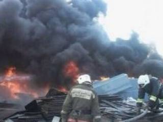 Произошел пожар на рынке Алматы