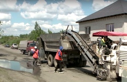 Ремонт на загородных автотрассах Семея ведется по новой технологии