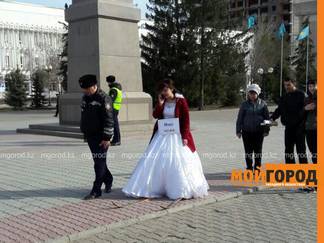 «Невесту» на лыжах задержали сотрудники полиции в Уральске