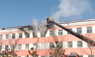 В Астане горел детский дом