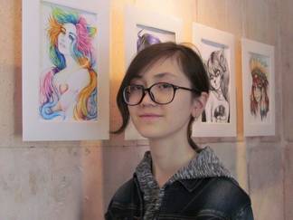 В музее Ф.М. Достоевского открылась выставка 14-летней Даяны Оразбековой