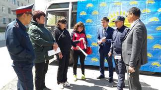 В Семее состоялась республиканская акция «Приемная на дороге»