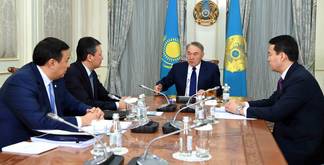 Назарбаев встретился с руководством Национальной палаты предпринимателей «Атамекен»
