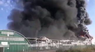 В Алматы пять часов тушили крупный пожар