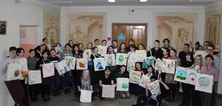 Языковой ассистент Гёте-Института Казахстана - Лукас Неттер провёл в Семее воркшоп «Tschüss Plastik! Hallo Stoffbeutel!»