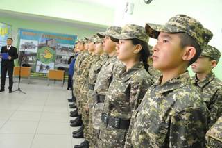 Военно-патриотический клуб «Жас барлаушы» открыли в Семее