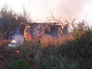 30 дач сгорели в дачном обществе в Темиртау