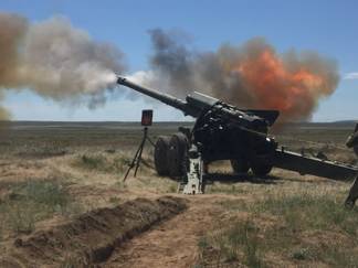 Показные занятия со стрельбой для студентов военной кафдеры проводятся в Семее