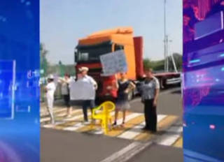 Люди заблокировали движение на трассе Алматы-Усть-Каменогорск