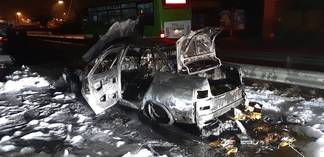 В Семее сгорел автомобиль