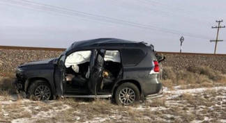 Джип «Toyota Prado» врезался в поезд: есть погибшие