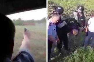 В Акмолинской области налетчик взял заложника и открыл огонь по полицейским