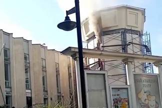 В Семее горело здание театра им. Абая