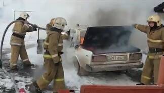 В Семее загорелись «Жигули»