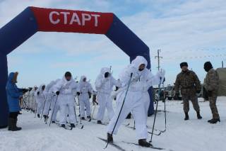 Лыжный забег среди военнослужщих Абайского гарнизона