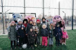 На Красном кордоне открылась детская игровая площадка и футбольное поле