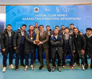 В Семее торжественно встретили футзальный клуб «Семей»