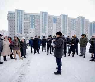 Аким Семея провёл встречу с жителями микрорайона Карагайлы