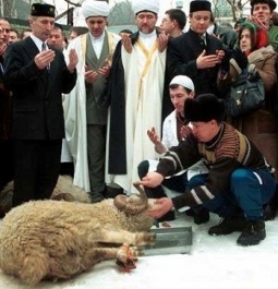 Жертвоприношение на Курбан айт