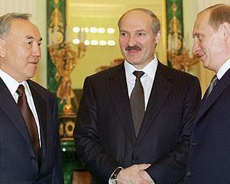 Путин, Назарбаев, Лукашенко