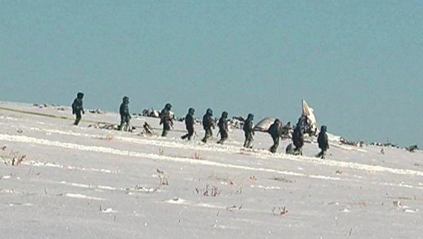 На месте крушения АН-72 в ЮКО
