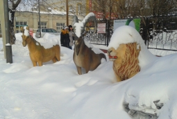 Сугробы в Семее