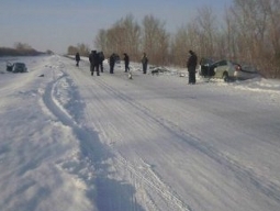 Авария на трассе Усть-Каменогорск - Семей