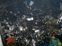 Пожар на рынке в Семее