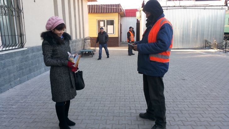 Акция по отказу от курения в Семее