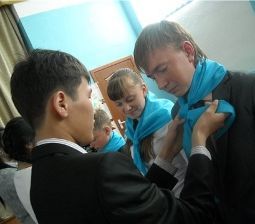Прием в ряды Жас улан и Жас кыран