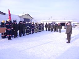 учение «Тушение пожаров на складах товарно-материальных  ценностей»