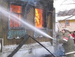 Пожар в частном доме