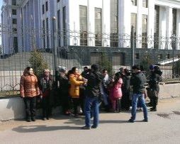 Акция протеста в Астане против изъятия земель