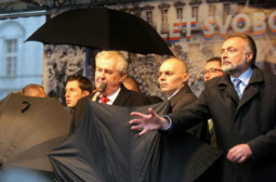 Выступление президентов в Праге
