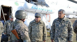 Проверка войск южного региона Казахстана