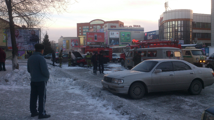 Возгорание автомобиля в Семее