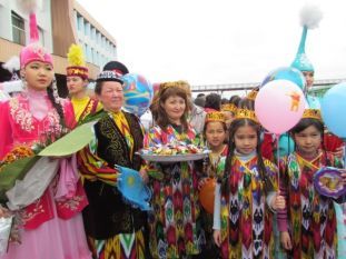 Семейчане встречают агитпоезд