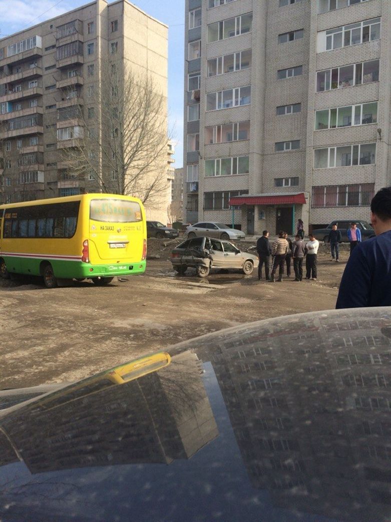 ДТП на пересечении улиц Би-Боранбая-Кабанбай батыра