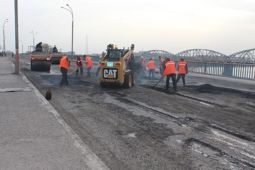 Ремонт автогужевого моста в Семее
