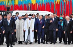 Назарбаев и Эрдоган в Туркестане