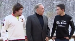 Назарбаев с внуками