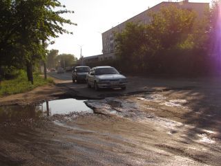 Лужи в Семее