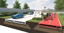Дорога из переработанного пластика